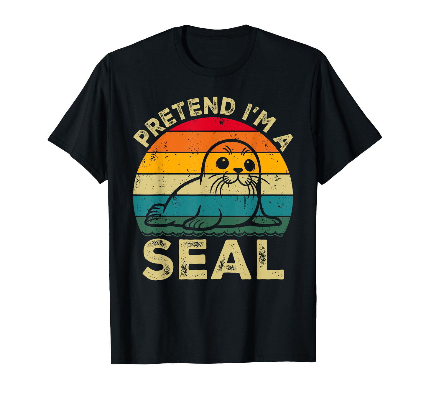 Pretend I'm A Seal Lazy Halloween Costume T-Shirt