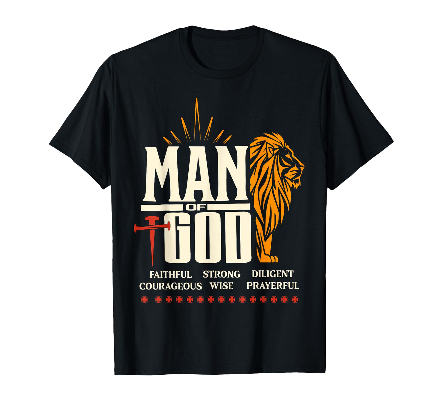 Man of God Lion Christian T-Shirt
