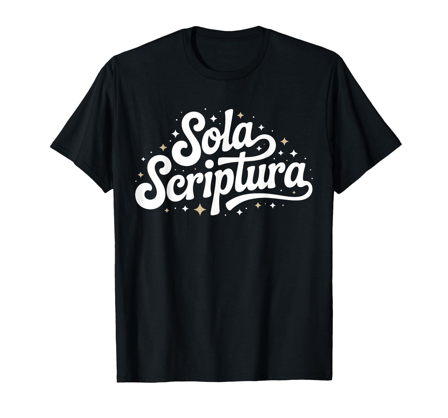 Retro Sola Scriptura Reformed Christian Theology Design T-Shirt