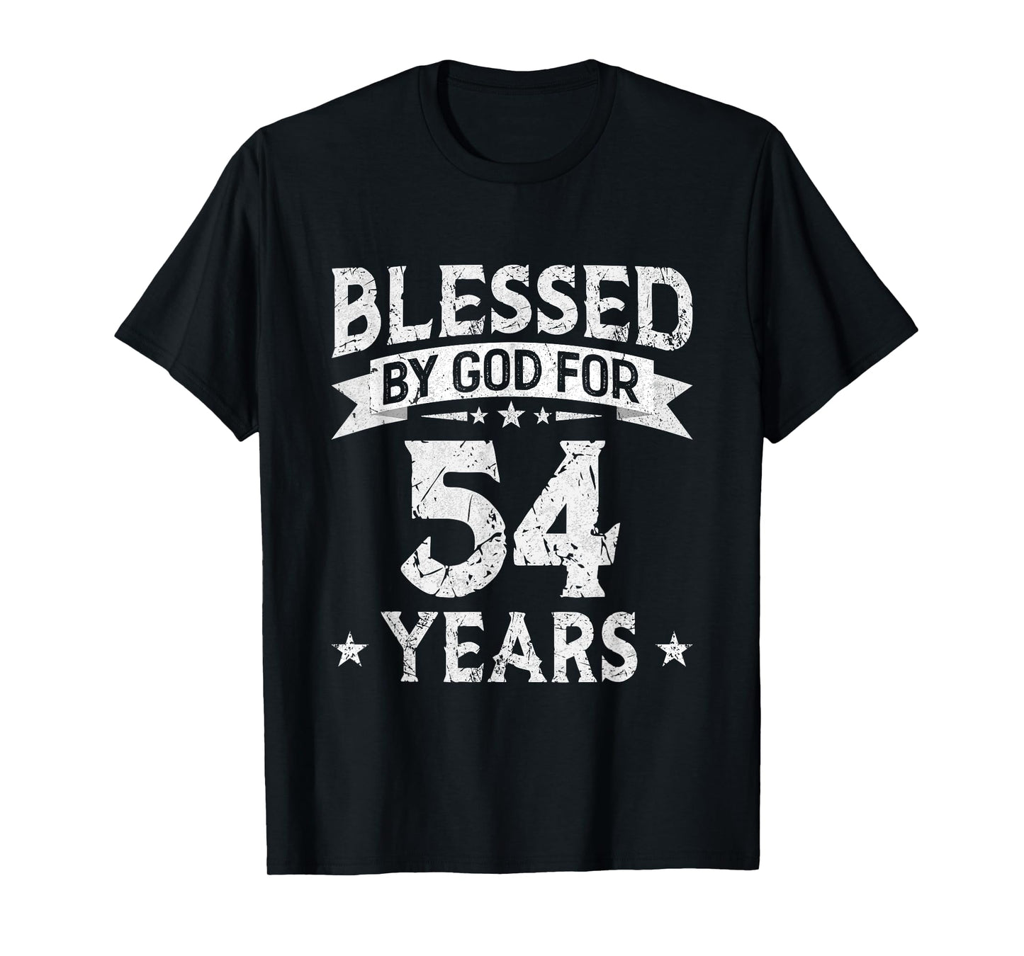 Blessed By God For 54 Years Old 54th Birthday Gifts For Men T-Shirt