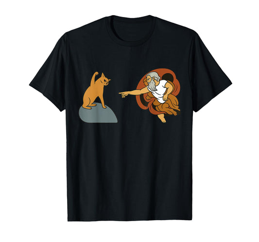 Funny Cat Lovers Creation Parody T-Shirt