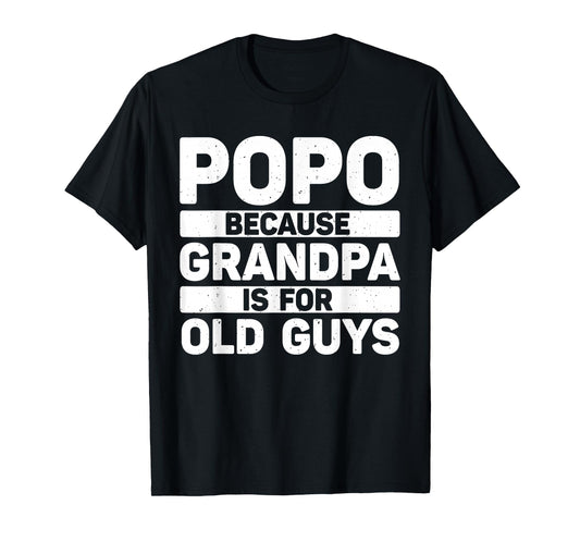 Popo Design For Grandpa From Grandkids Father's Day Popo T-Shirt