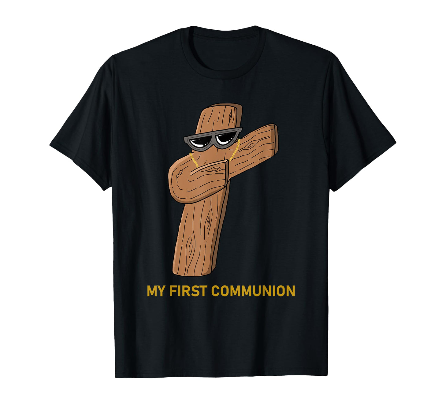 My First Communion Funny Dabbing Cross 1st Communion Kids T-Shirt