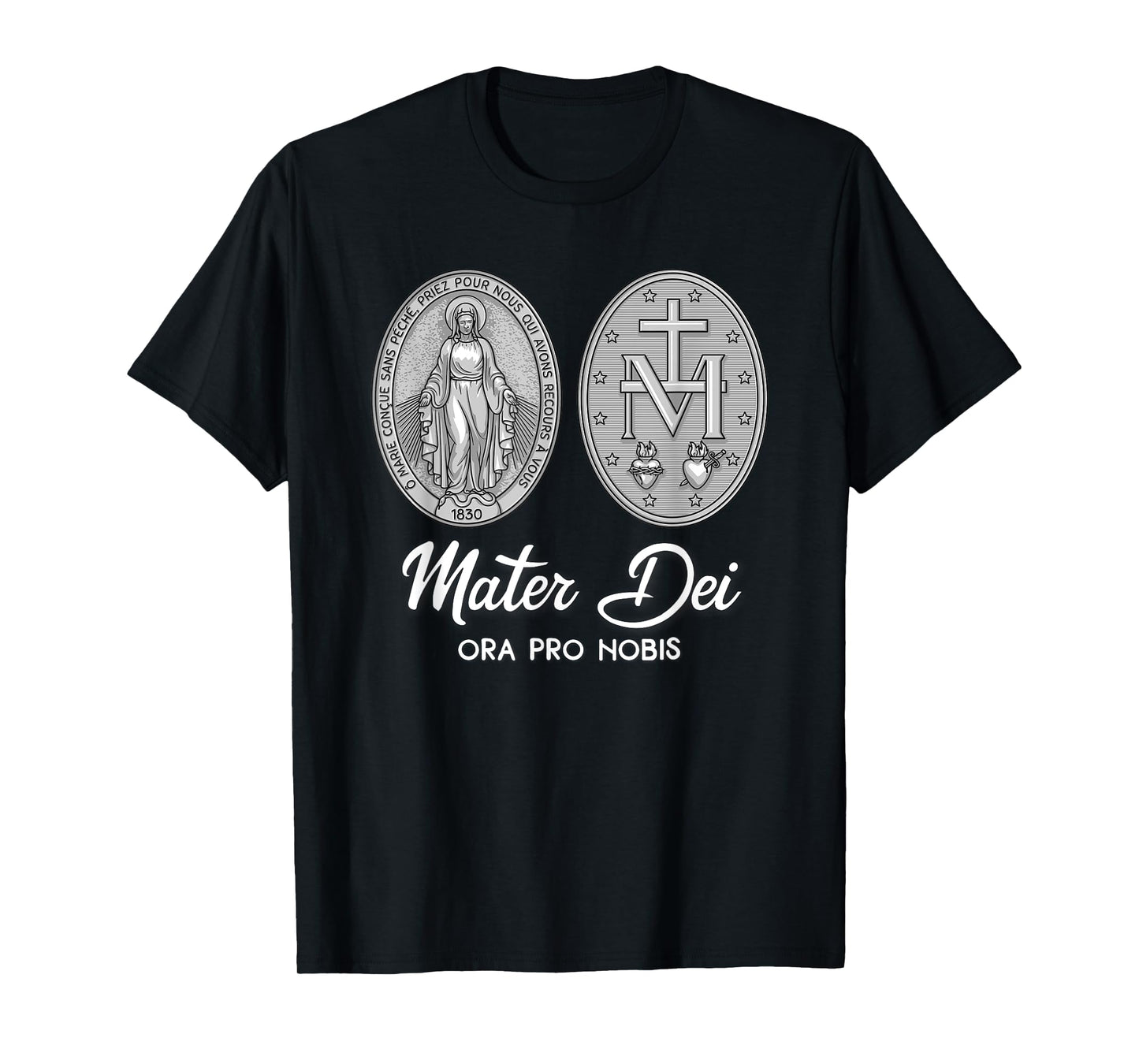 Miraculous Medal Marian Our Lady Catholic T-Shirt