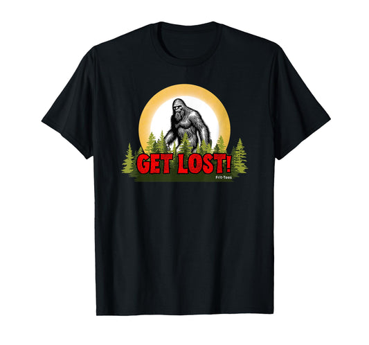 Outdoors Hiking Lovers Get Lost Bigfoot Gift Frit-Tees T-Shirt