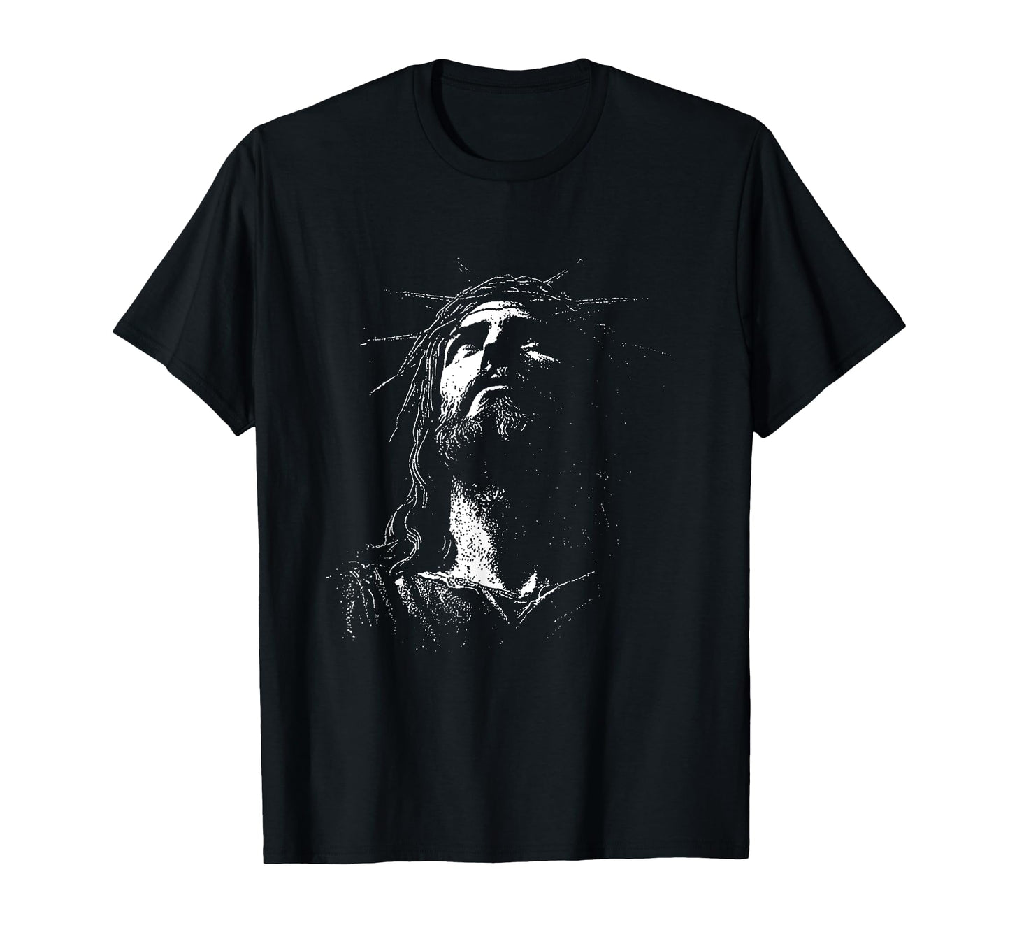 Jesus Christ Crown of Thorns Religious Art T-Shirt