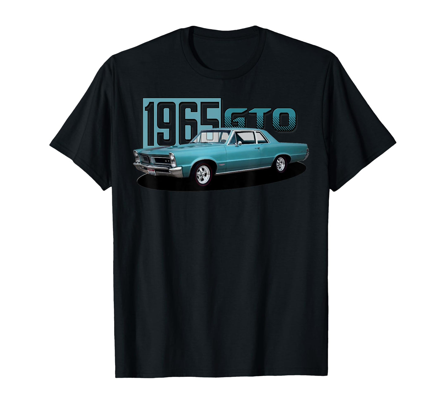 1965 65 GTO Classic Car Old School Muscle Blue Car T-Shirt
