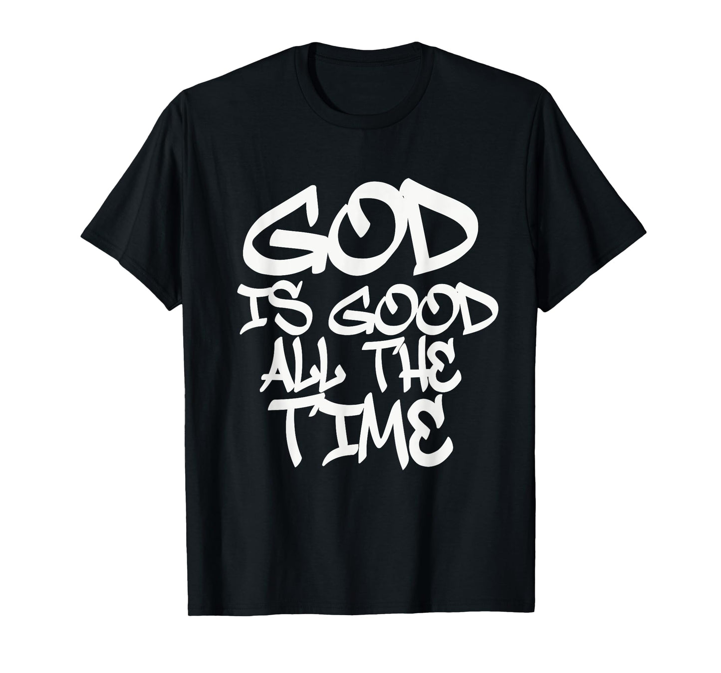 GOD IS GOOD MENS TRENDY URBAN RELIGIOUS GRAFFITI MODERN T-Shirt