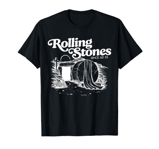 The Stone Was Rolled Away He Is Alive Retro Christian Easter T-Shirt