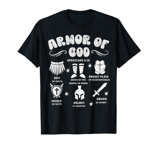 Ephesians 6:10 Armor of God Jesus Christian Bible Verses T-Shirt