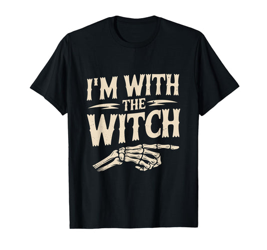 I'm with The Witch Funny Halloween Costume T-Shirt