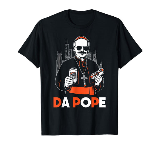 Funny Da Pope From America Chicago Pope Leo XIV Vintage T-Shirt