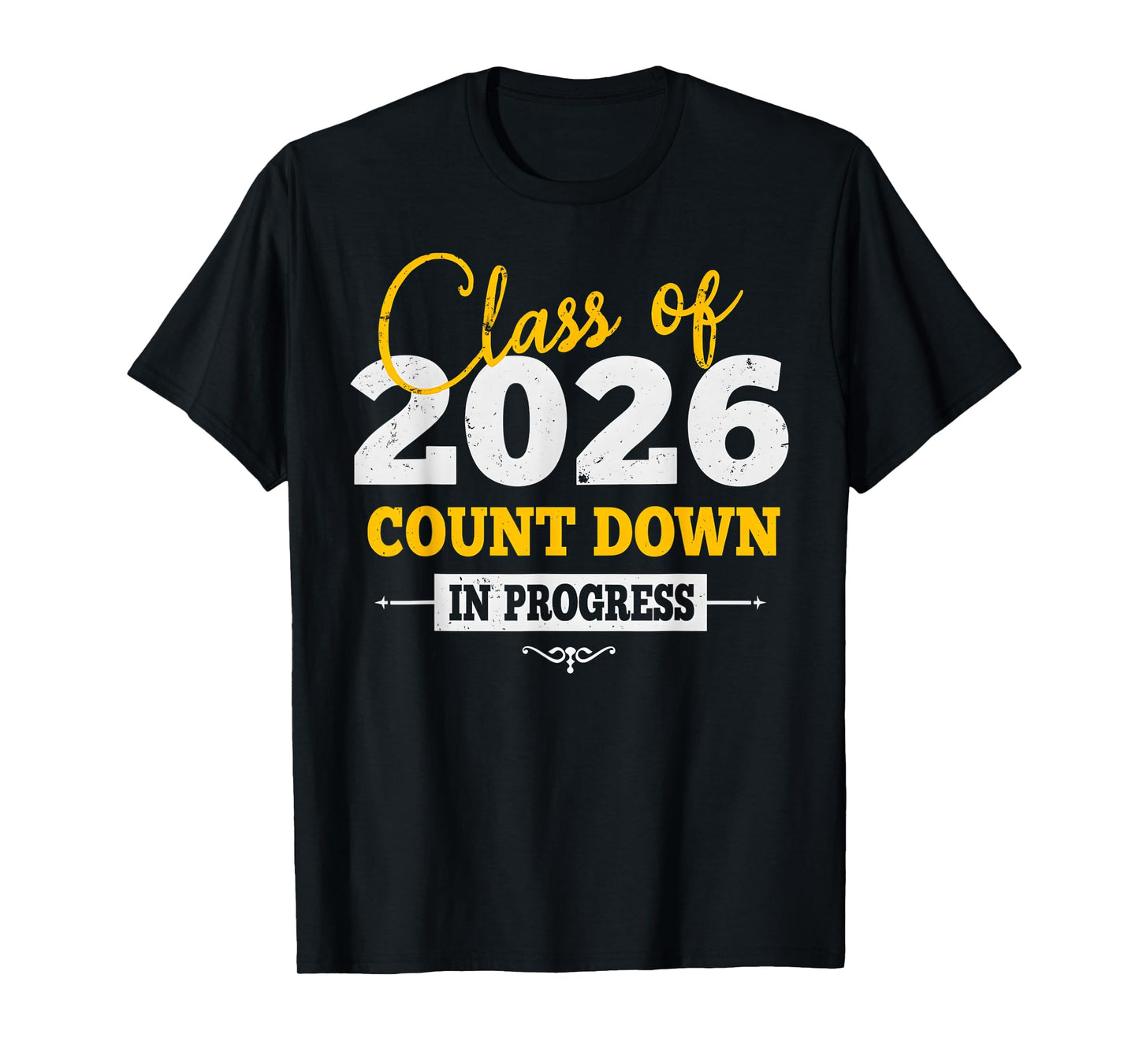Class Of 2026 Countdown First Day Senior Back To School 2025 T-Shirt