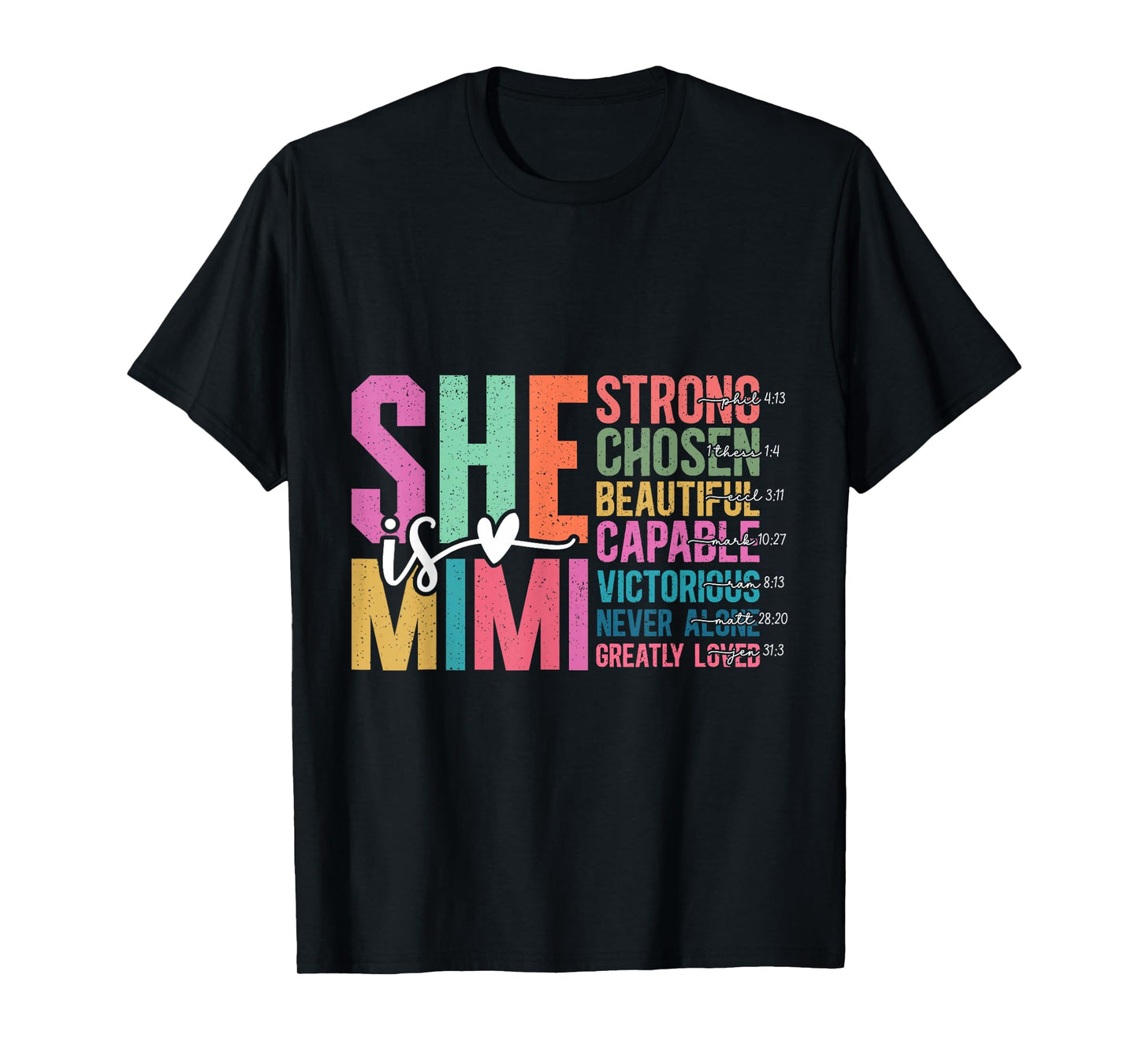 She is Mimi Christian Mother's Day Present For Grandma Women T-Shirt