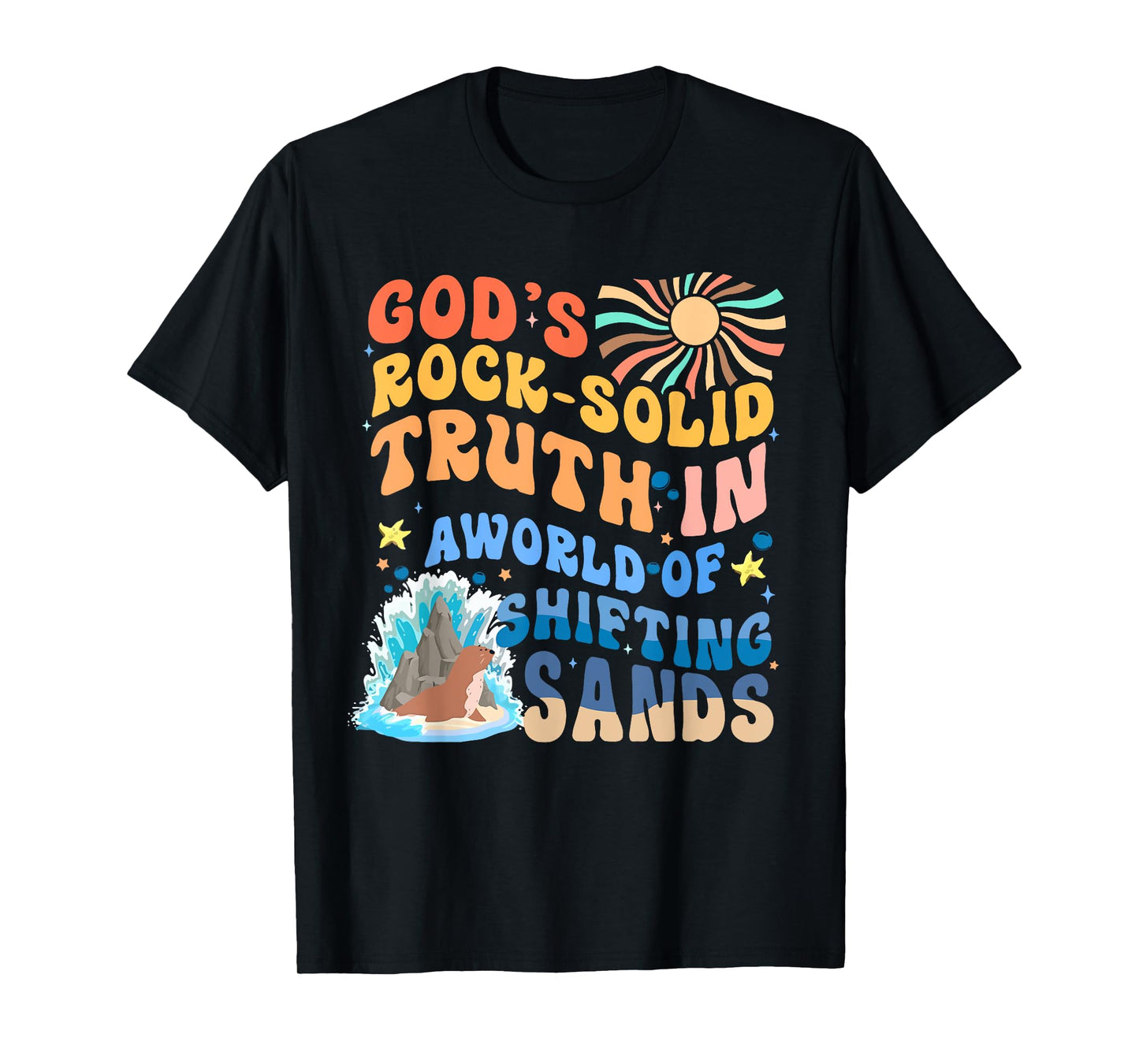God's Rock Solid Breaker Rock Beach VBS 2026 Christian T-Shirt