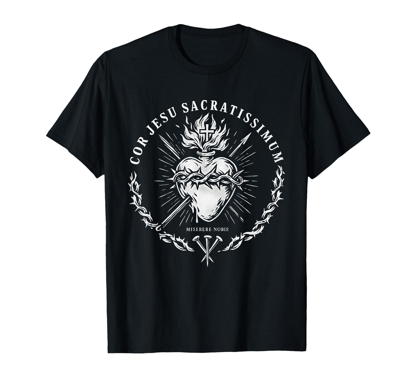 Cor Jesu Sacratissimum Miserere Nobis, Christian Costume T-Shirt