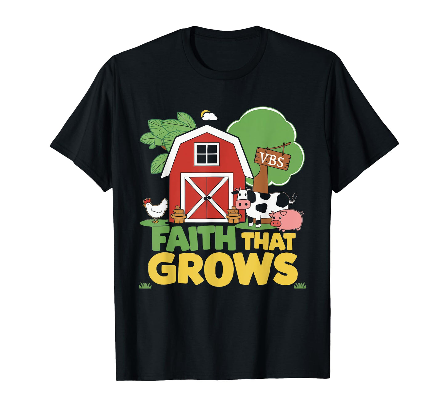 VBS Farm VBS Squad Vacation Bible School Christian Teacher T-Shirt
