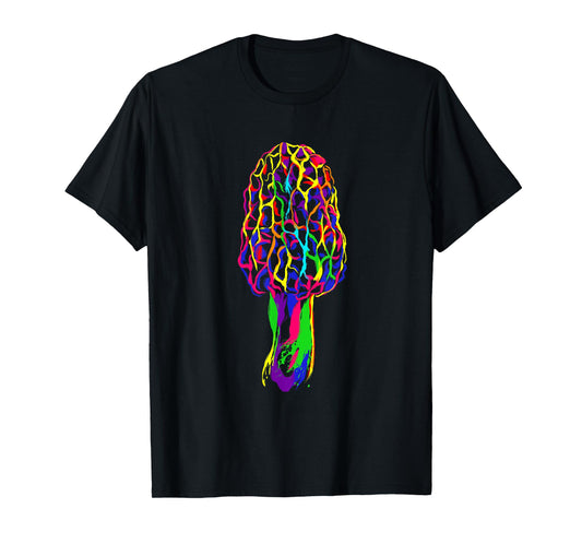 Colorful Morel Mushroom T-Shirt