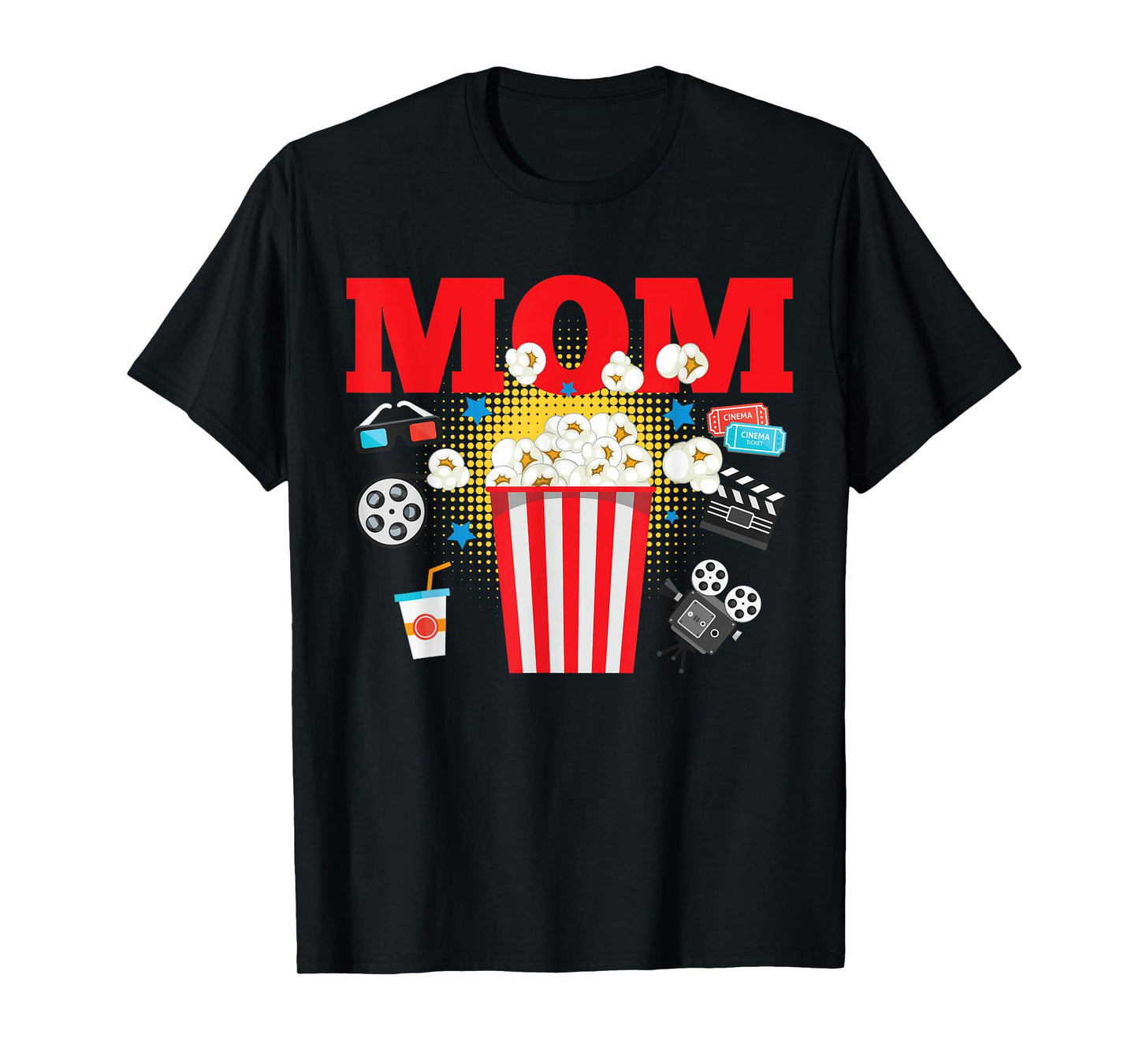 Movie Night Party Mom Movie Themed Birthday Party Matching T-Shirt