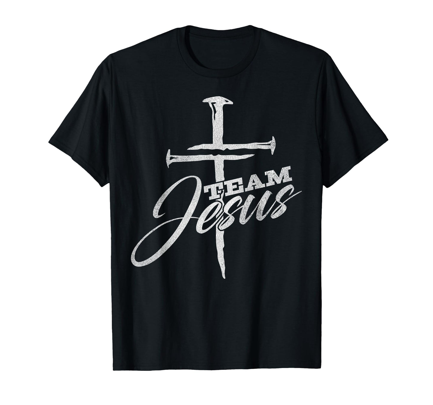 Vintage Cross Team Jesus Christian Tee T-Shirt