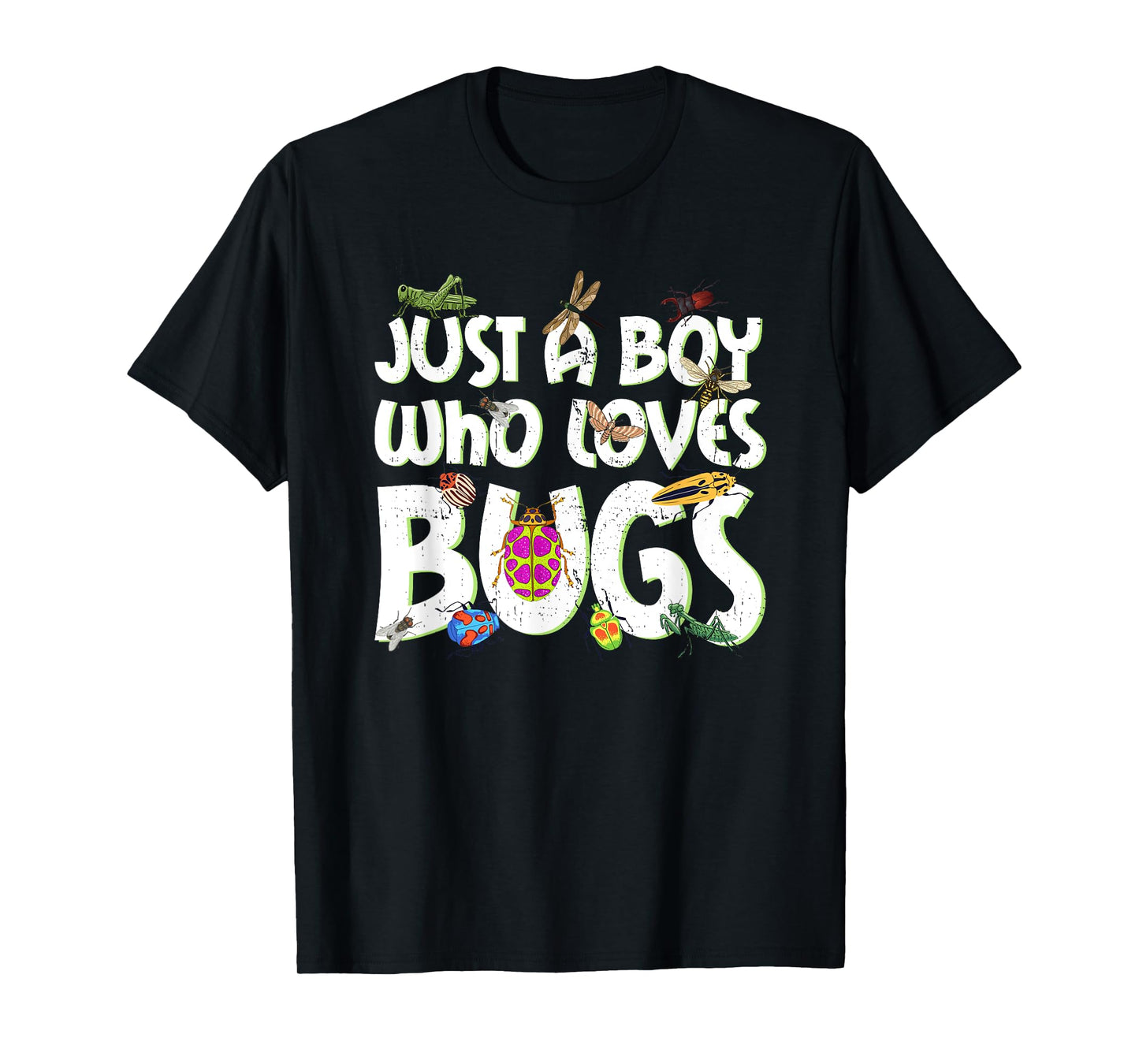 Just A Boy Who Loves Bugs Funny Kids Boys T-Shirt