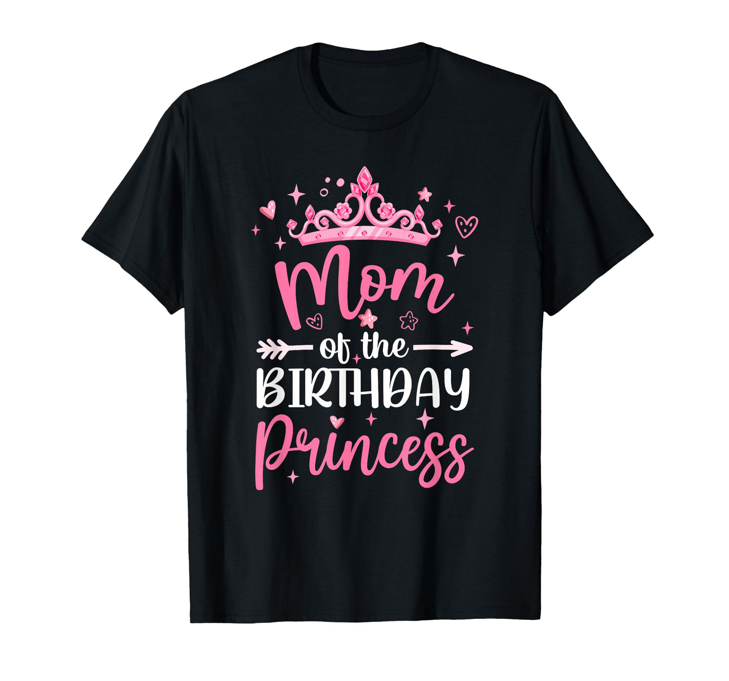 Mom Of The Birthday Princess Birthday Girl Kid Family T-Shirt