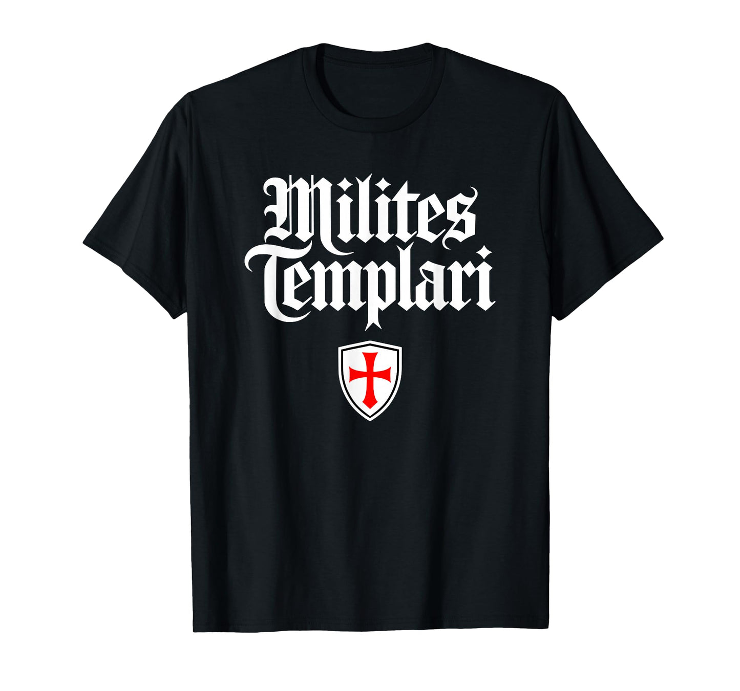 Knights Templar (Milites Templari in Latin) Shield T-Shirt