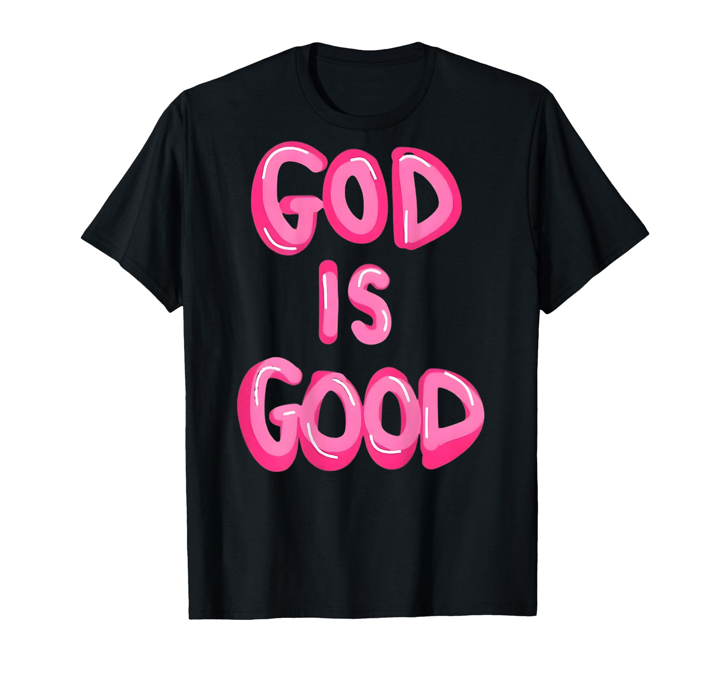 Faithful and Blessed Christian Apparel & Gifts God is Good Inspiring Faith Christian Design Unisex Adult T-Shirt