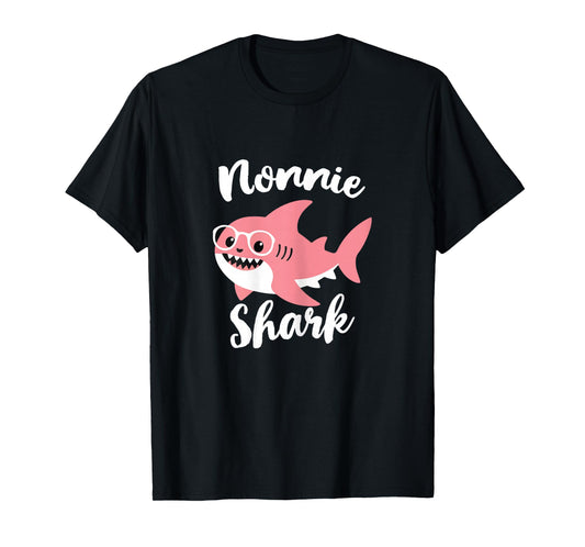 Nonnie Shark Mother's Day Grandma Funny T-Shirt