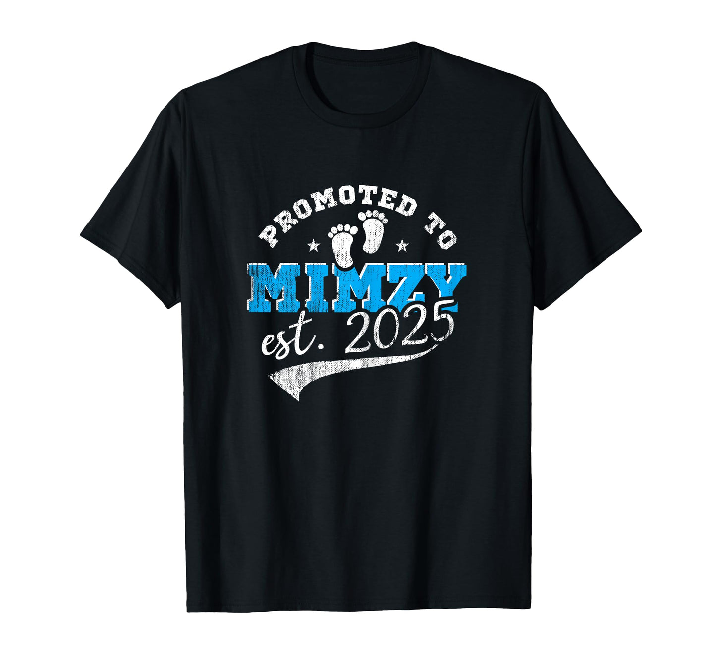 Promoted To Mimzy Est 2025 Proud New Grandma Vintage T-Shirt