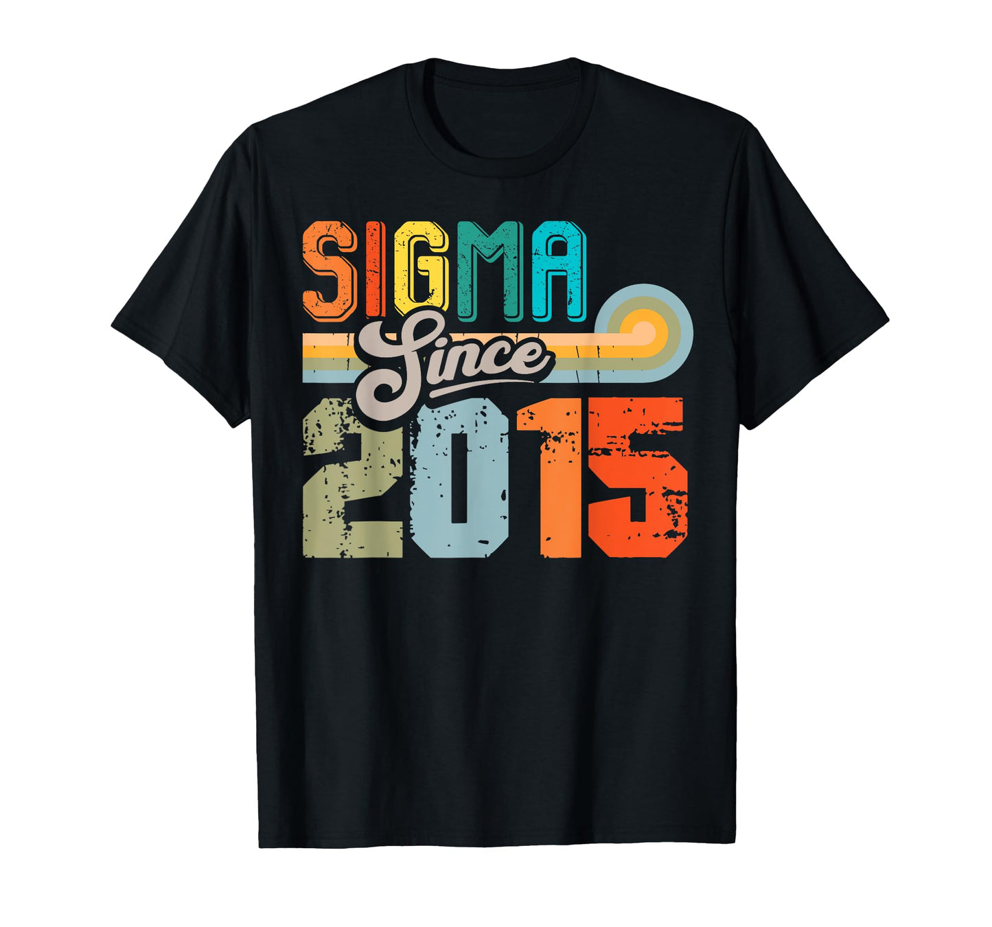 Birthday Bruh Sigma Since 2015 Funny Skibidi Rizzler Retro T-Shirt