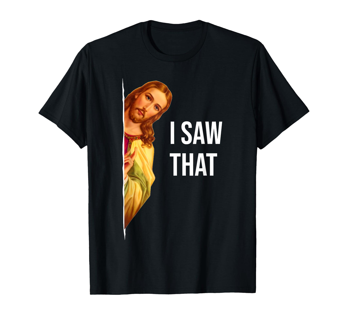 Funny Jesus Meme Quote T-Shirt - Men's & Women's Classic Fit Crew Neck, Black