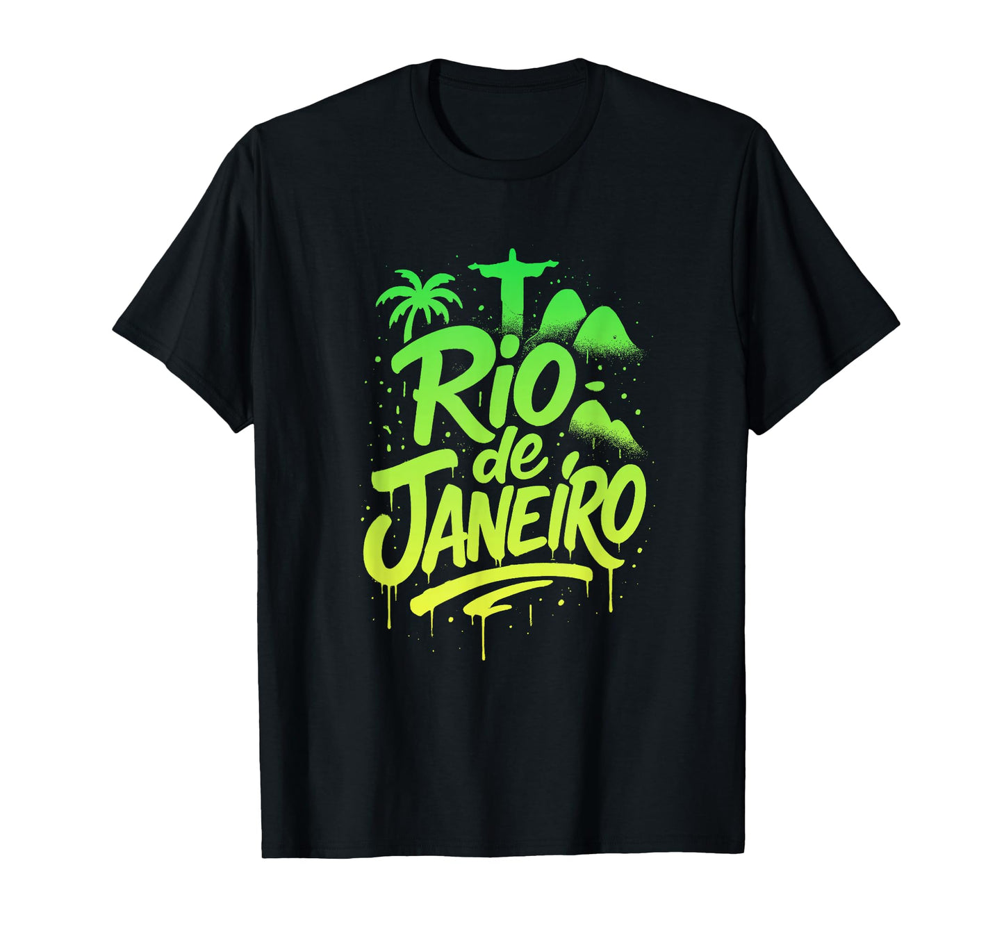 Rio de Janeiro Graffiti Lettering T-Shirt
