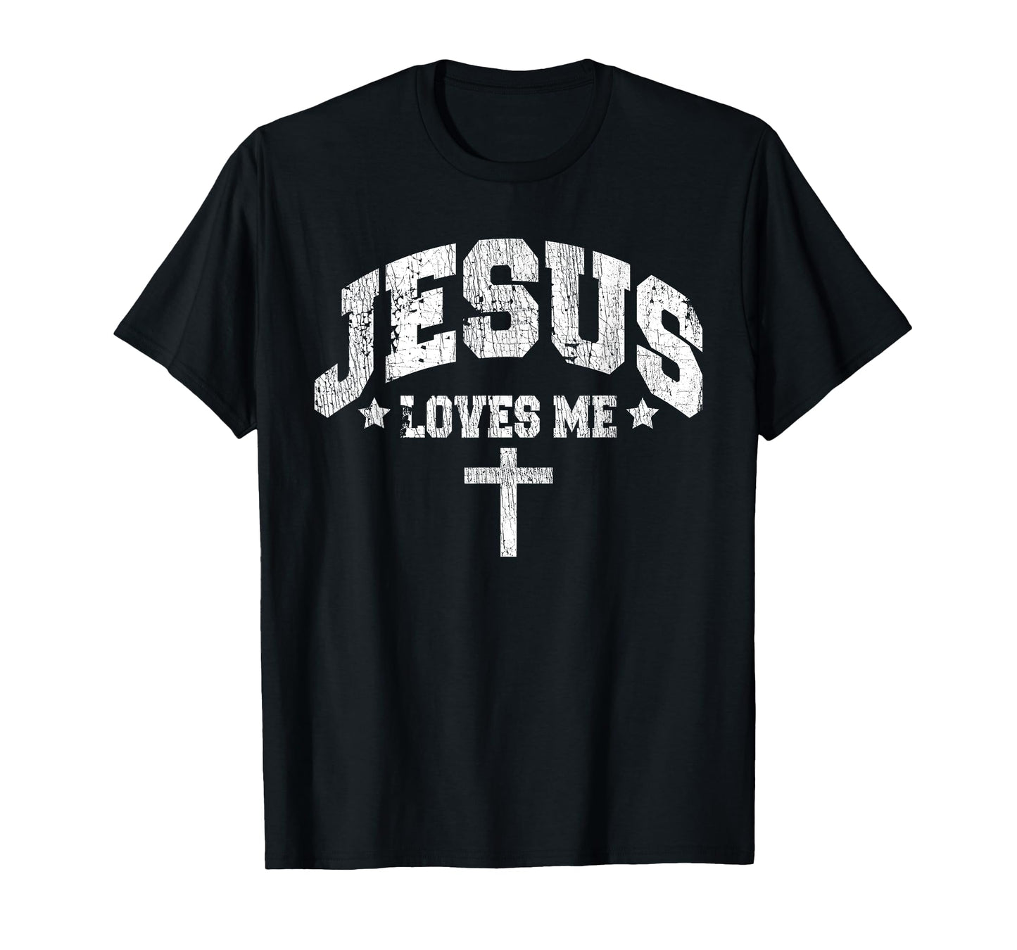 Jesus Loves Me Vintage Style Men Womens T-Shirt