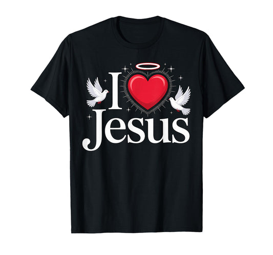 I Love Jesus Christian Quote Faith T-Shirt