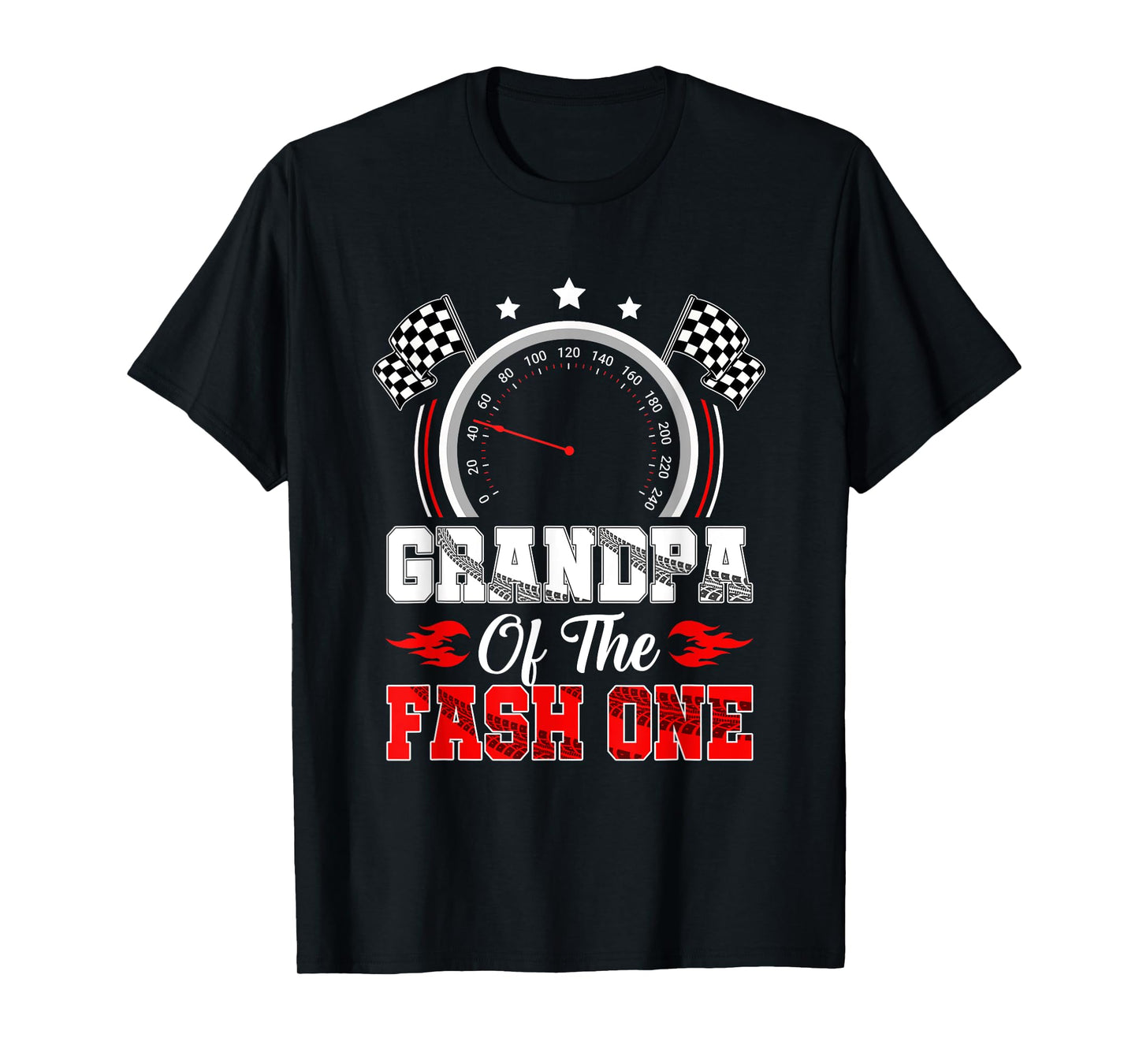 Grandpa Of The Fast One 1St Birthday Racing Car Family T-Shirt