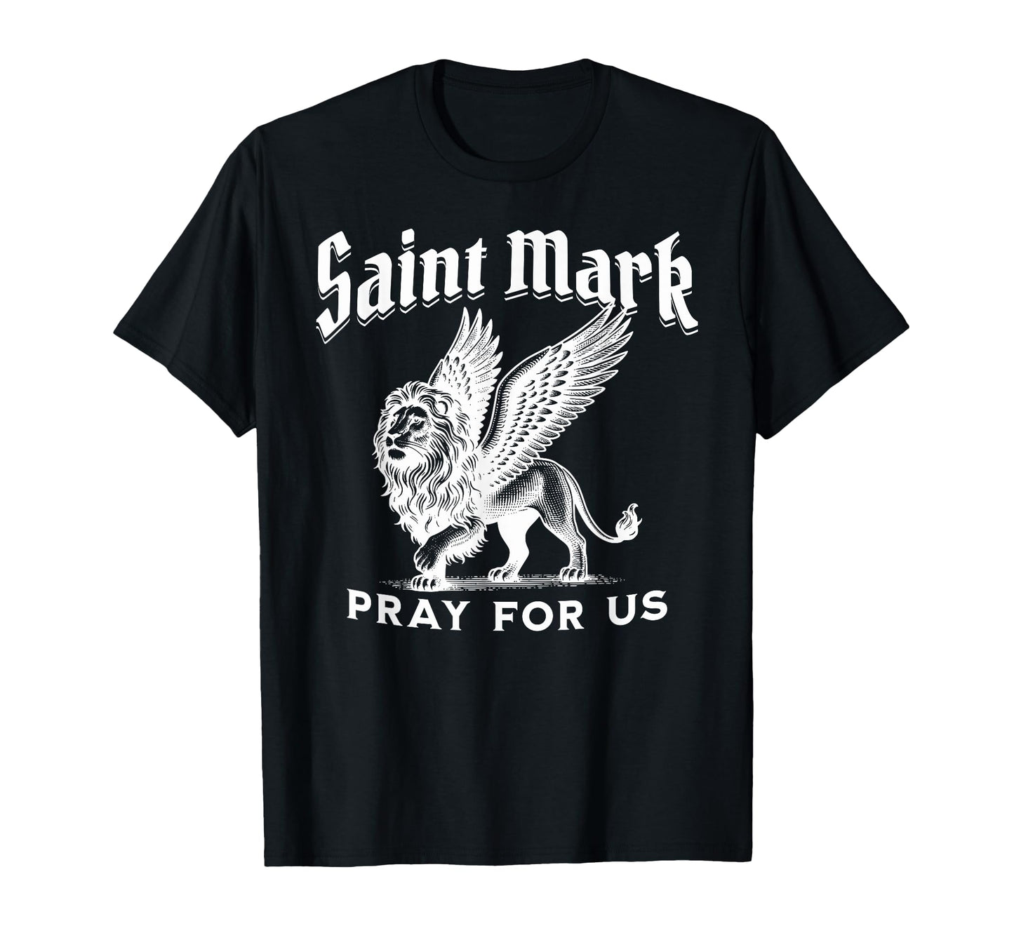 St Mark the Evangelist Apostle Lion Symbol Catholic Saint T-Shirt