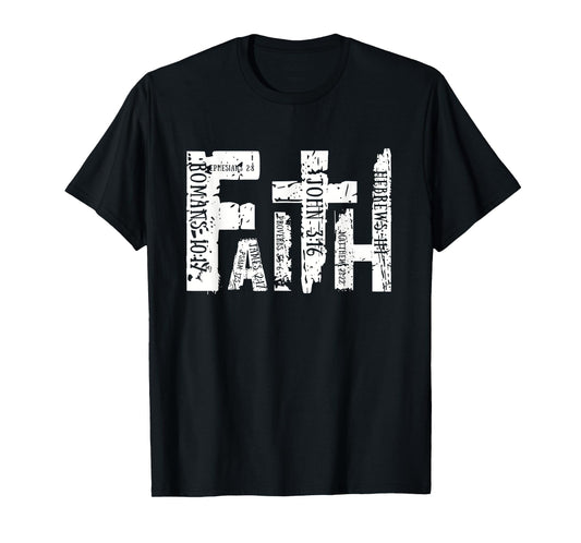 Retro Faith Religious Christian Cross Graphic For Men Women T-Shirt