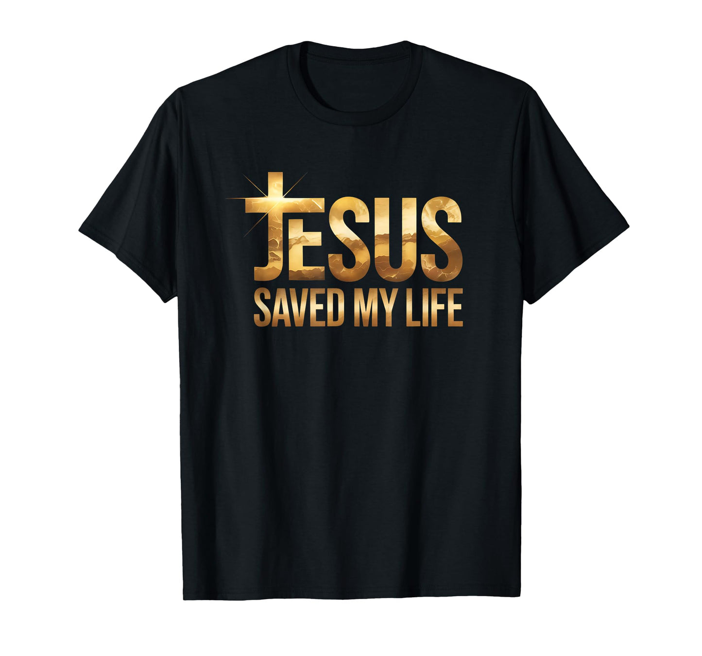 New Jesus Saved My Life Christian Faith for Men Women T-Shirt