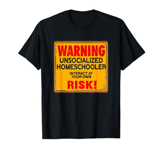Funny Homeschool Homeschooler Home Lesson Introvert Student T-Shirt
