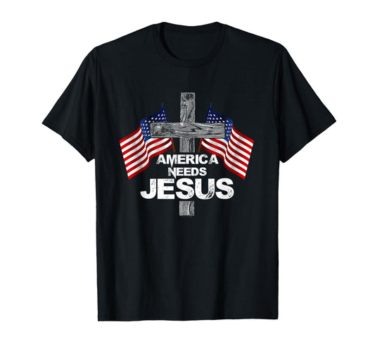 America Needs Jesus Gifts for Christmas T-Shirt