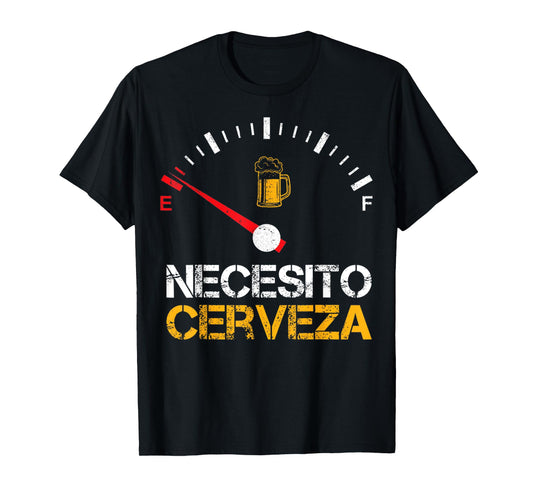 Necesito Cerveza Funny Quote Saying Spanish Beer Lover T-Shirt