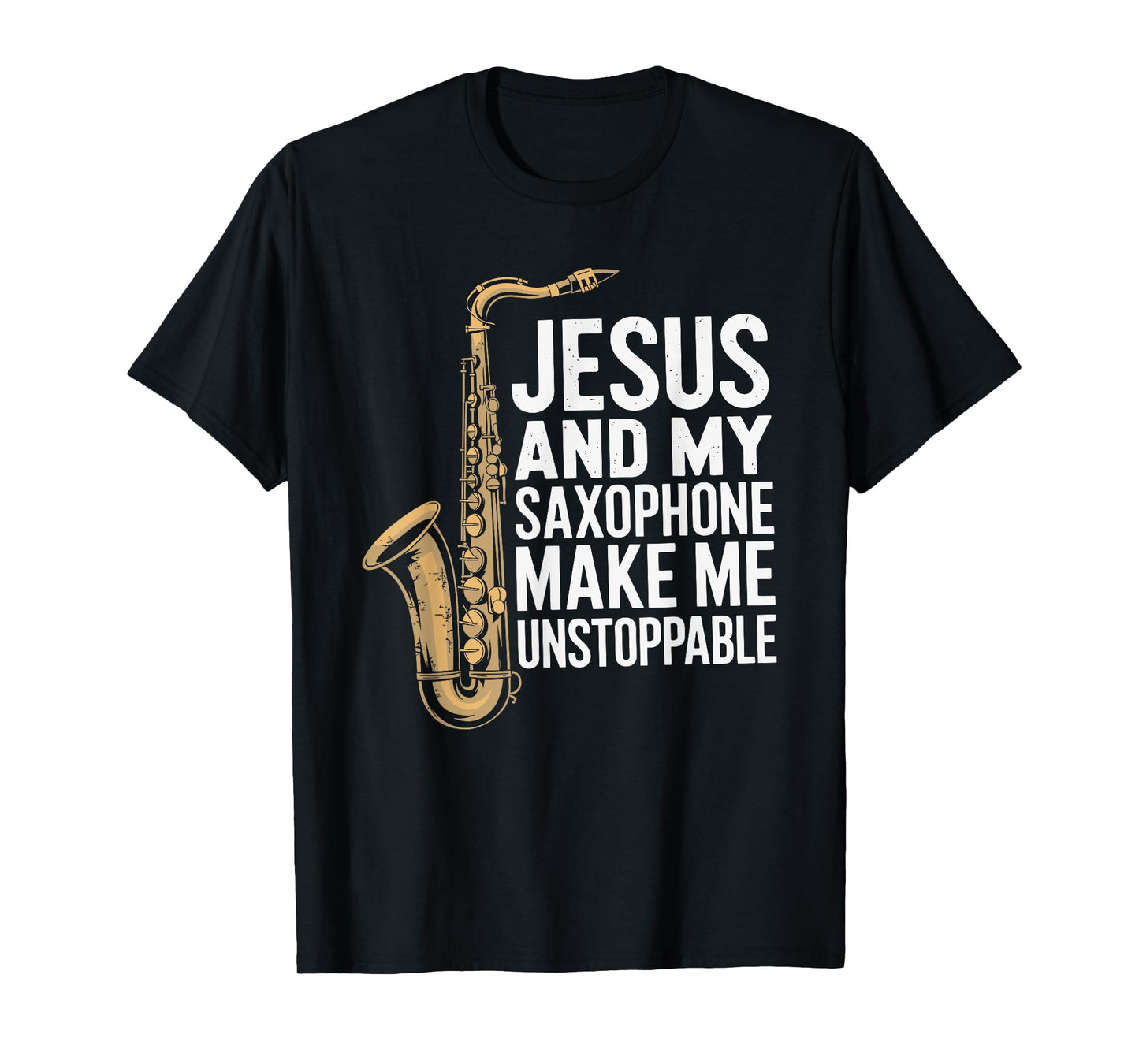 Christian Sax Saxophone Player Design for Jazz Saxophonist T-Shirt