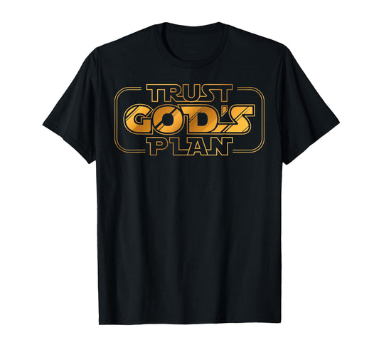 Christian Classic Trust Gods Plan Retro Jesus T-Shirt