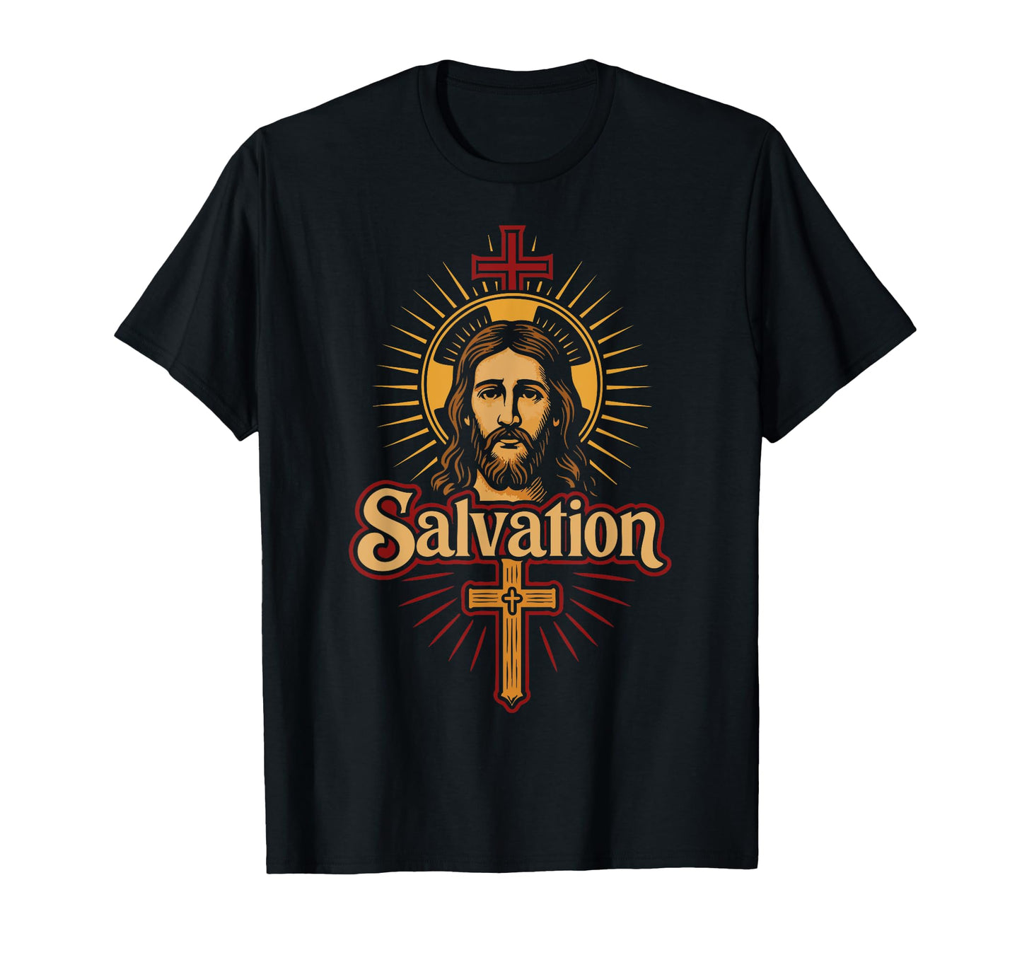 Christian Salvation Jesus Christ Cross Faith Design T-Shirt