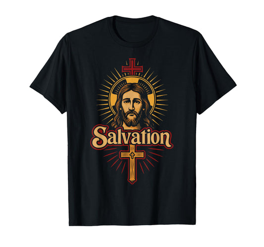 Christian Salvation Jesus Christ Cross Faith Design T-Shirt