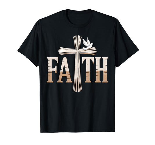 Faith Cross Religious Christian T-Shirt