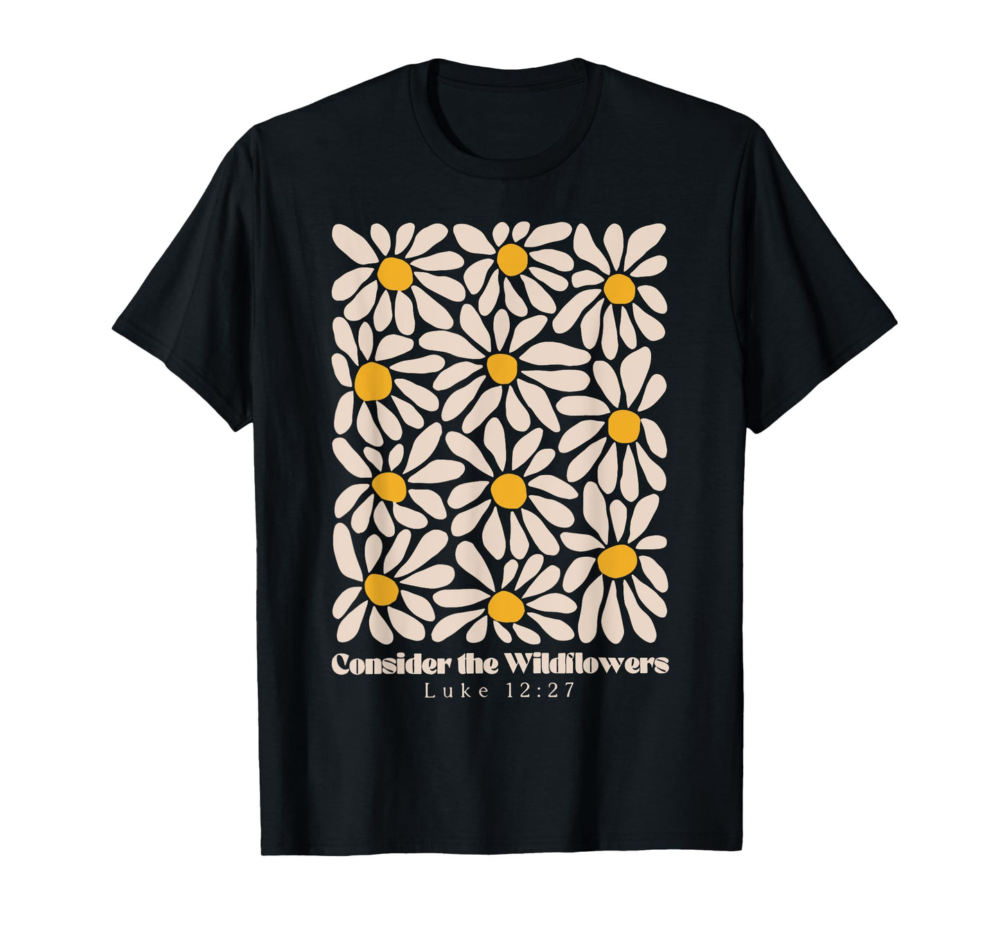 Consider the Wildflowers Retro Christian Jesus T-Shirt