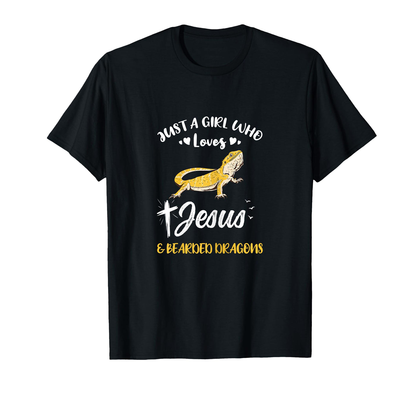 Just A Girl Who Loves Jesus And Bearded Dragons T-Shirt