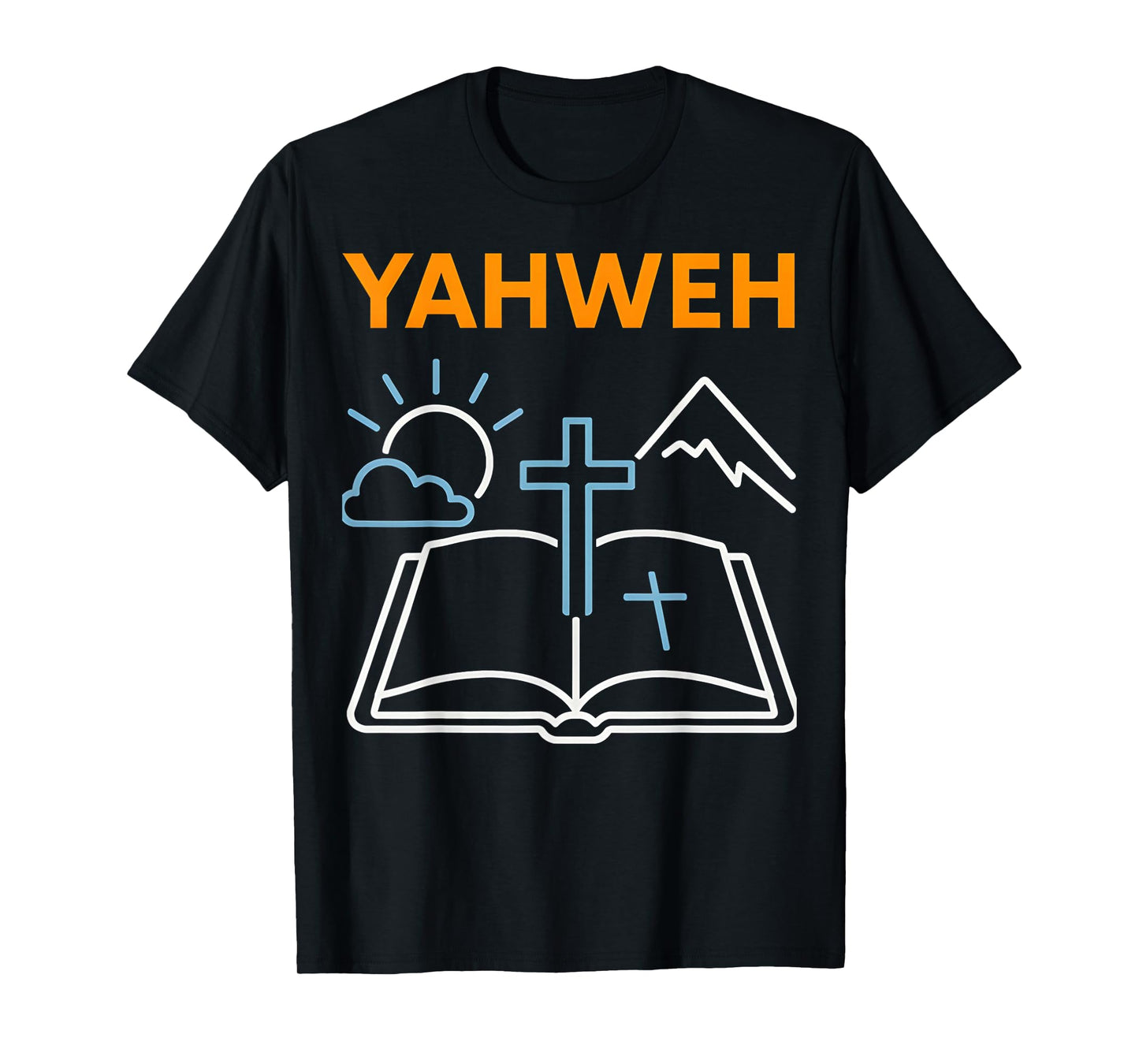 Bible Verse Yahweh Vintage Mens Christian Faith T-Shirt